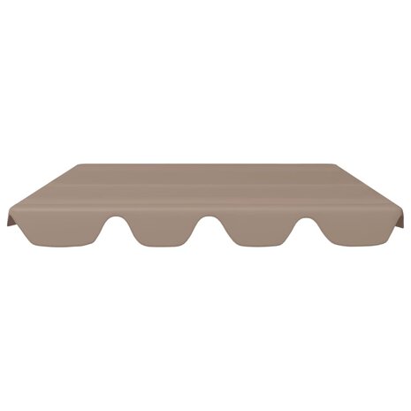 Vervangingsluifel voor schommelbank 150/130x105/70 cm taupe 3