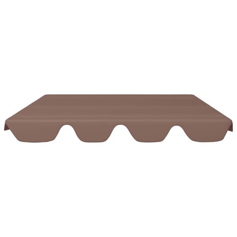 Vervangingsluifel voor schommelbank 150/130x105/70 cm bruin 3