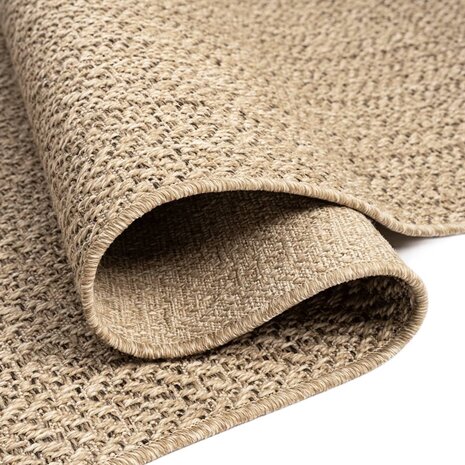 Vloerkleed ZIZUR binnen en buiten 80x150 cm jute look 5