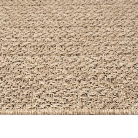 Vloerkleed ZIZUR binnen en buiten 80x150 cm jute look 6
