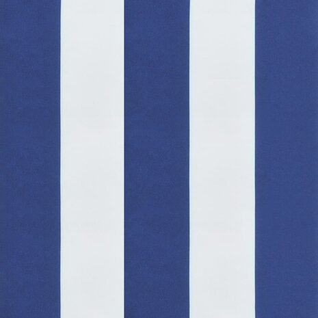 Zitkussen rond gestreept Ø 100x11 cm oxford stof blauw wit 6