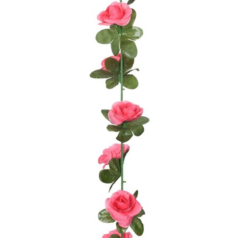 Kunstbloemslingers 6 st 240 cm roodroze 5