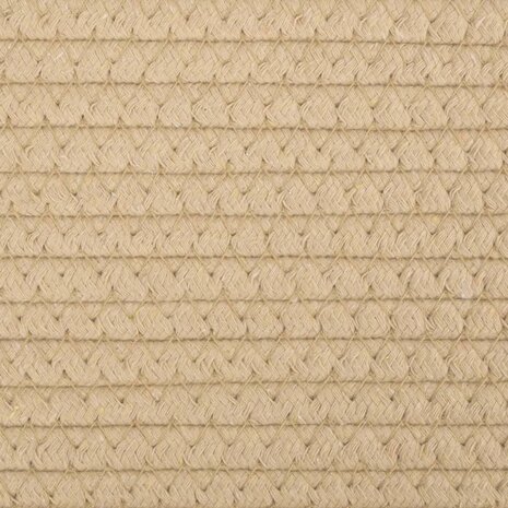 Opbergmanden 2 st Ø 24x18 cm katoen beige en wit 8