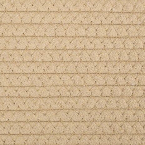 Opbergmanden 2 st Ø 28x28 cm katoen beige en wit 8