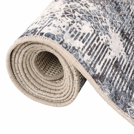 Vloerkleed wasbaar anti-slip 80x300 cm meerkleurig 5