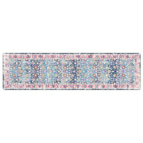 Vloerkleed wasbaar anti-slip 80x300 cm meerkleurig 2