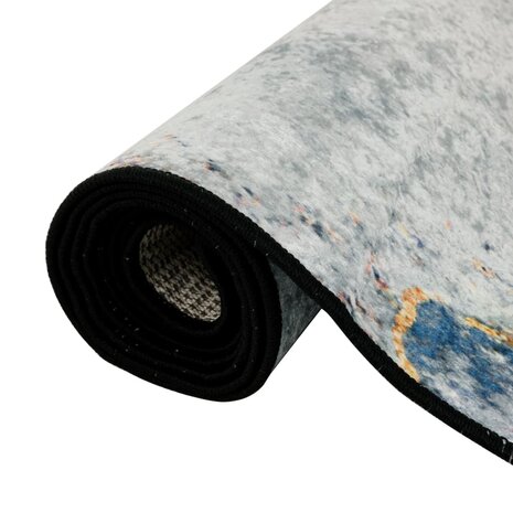 Vloerkleed wasbaar anti-slip 80x300 cm meerkleurig 5