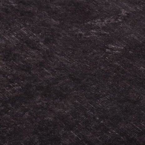 Vloerkleed wasbaar anti-slip 80x300 cm zwart en goudkleurig 5