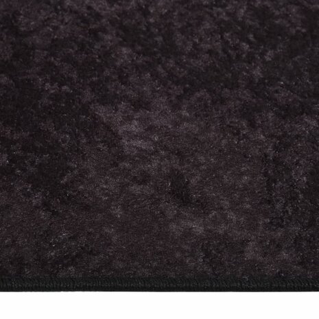 Vloerkleed wasbaar anti-slip 80x300 cm antracietkleurig 4