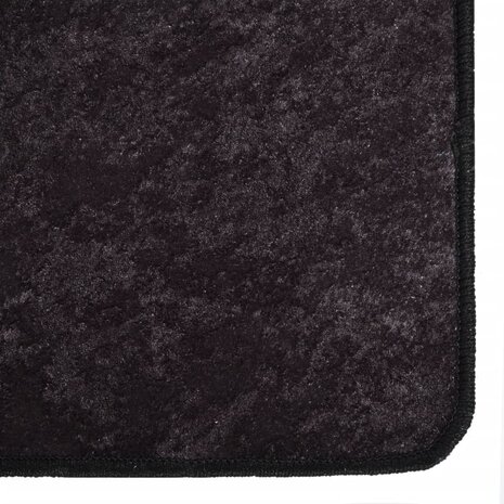 Vloerkleed wasbaar anti-slip 80x300 cm antracietkleurig 6