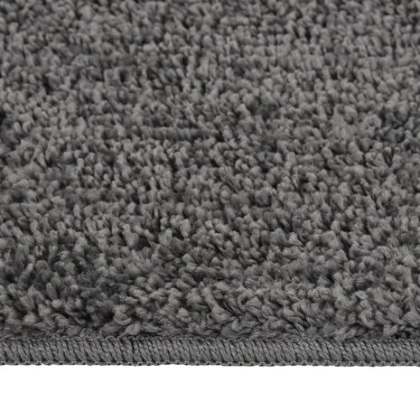 Vloerkleed shaggy anti-slip 120x170 cm donkergrijs 2