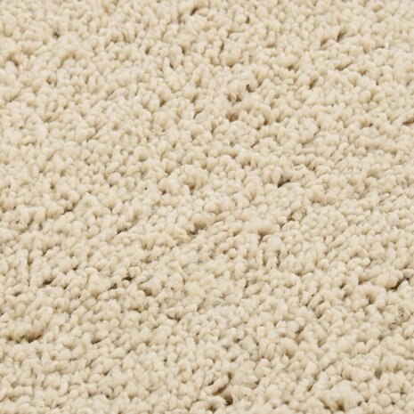 Vloerkleed shaggy anti-slip 120x170 cm crèmekleurig 4