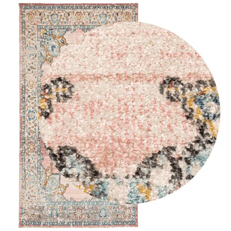 Vloerkleed ARBIZU binnen en buiten vintage stijl 80x150 cm 3