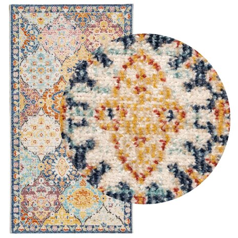 Vloerkleed ARBIZU binnen en buiten vintage stijl 80x150 cm 3