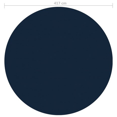 Zwembadfolie solar drijvend 417 cm PE zwart en blauw 5