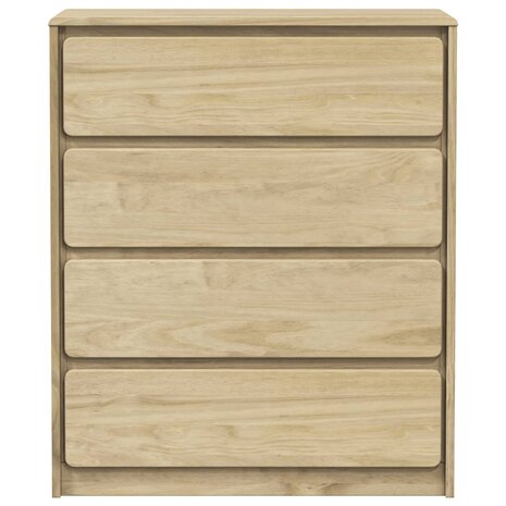 Ladekast SAUDA 76,5x39x91 cm massief grenenhout eikenkleurig 4