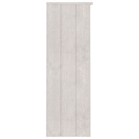Opzetkast HAMAR 85x35x100 cm massief grenenhout wit 4