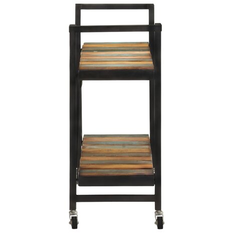Keukentrolley 87x36x81 cm massief gerecycled hout 3