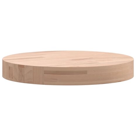 Tafelblad rond Ø30x4 cm massief beukenhout 6
