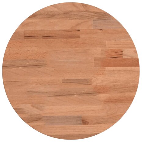 Tafelblad rond Ø30x4 cm massief beukenhout 2