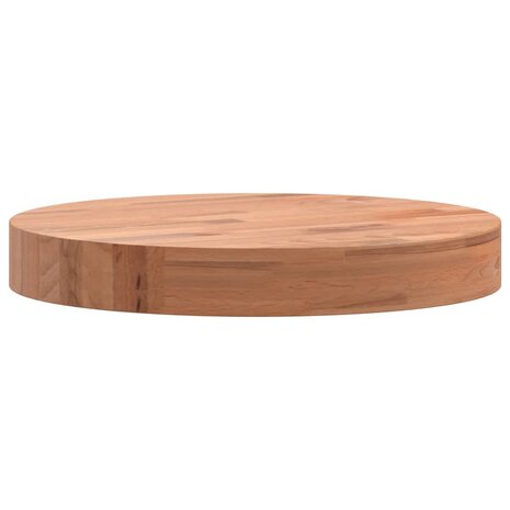 Tafelblad rond Ø30x4 cm massief beukenhout 5