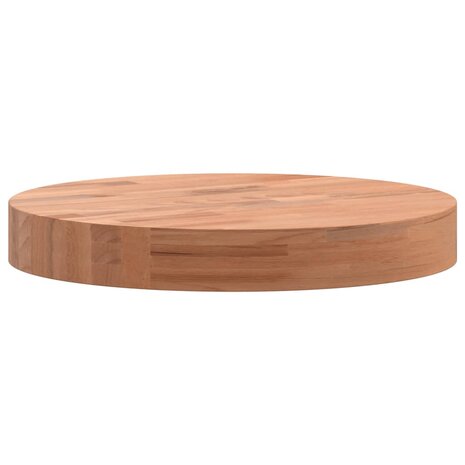 Tafelblad rond Ø30x4 cm massief beukenhout 6