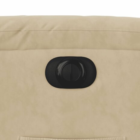 Sta-op-massagestoel elektrisch microvezelstof cr&egrave;mekleurig 12