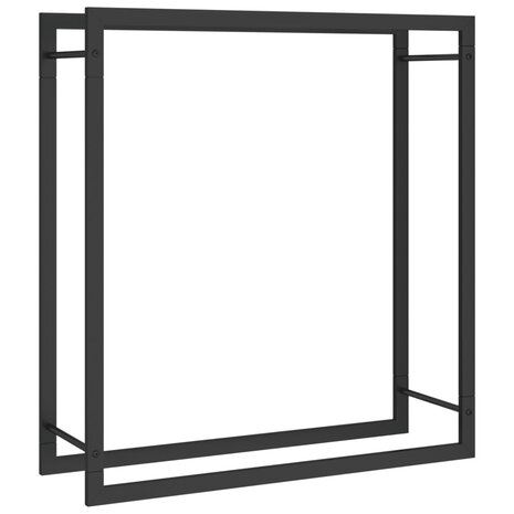 Haardhoutrek 80x28x86 cm staal matzwart 2