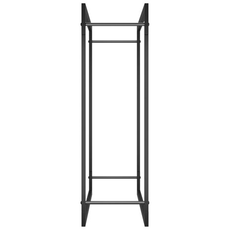 Haardhoutrek 80x28x86 cm staal matzwart 4