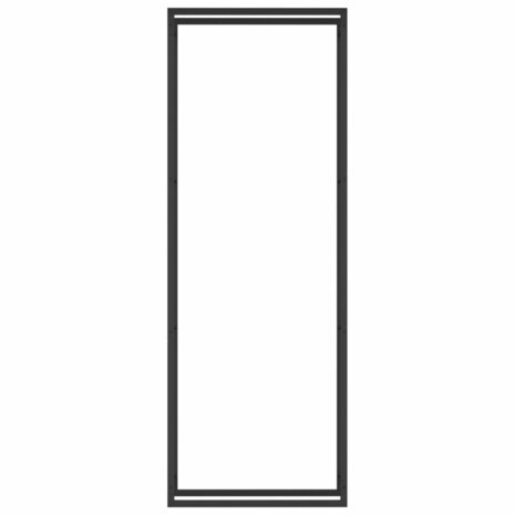 Haardhoutrek 80x28x222 cm staal matzwart 3
