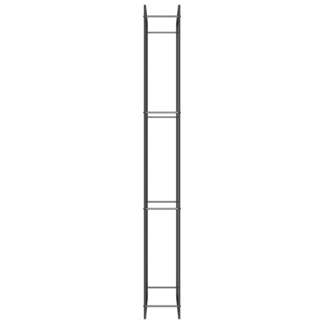 Haardhoutrek 80x28x222 cm staal matzwart 4