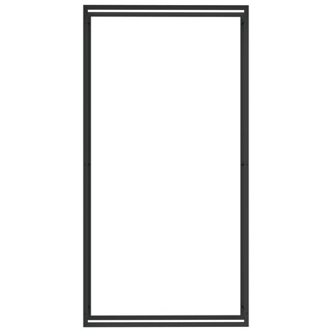 Haardhoutrek 110x28x214 cm staal matzwart 3