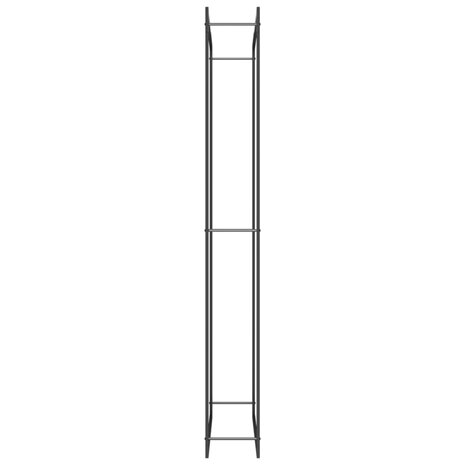 Haardhoutrek 110x28x214 cm staal matzwart 4