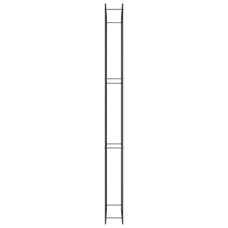 Haardhoutrek 110x28x312 cm staal matzwart 4