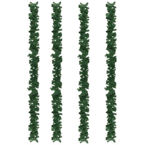 Kerstslingers 4 st 270 cm PVC groen 4