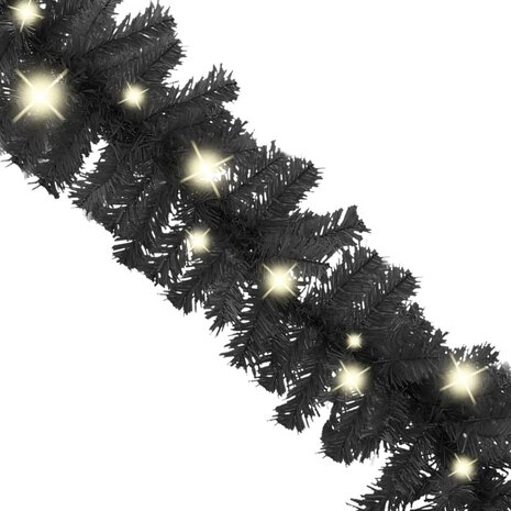 Kerstslinger met LED-lampjes 5 m zwart 3