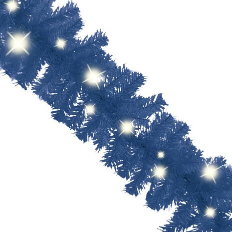 Kerstslinger met LED-lampjes 10 m blauw 3