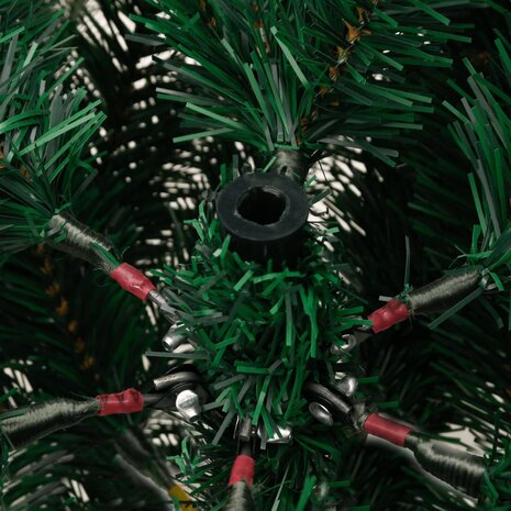 Kunstkerstboom met scharnieren dennenappels en bessen 150 cm 7
