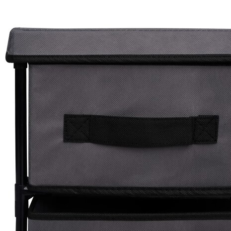 Opbergkast met 6 lades 55x29x55 cm staal grijs 7