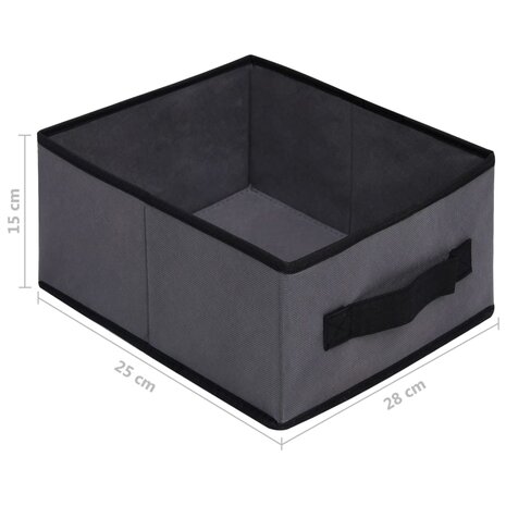Opbergkast met 6 lades 55x29x55 cm staal grijs 11