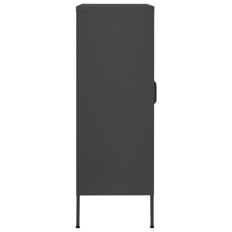 Opbergkast 80x35x101,5 cm staal antracietkleurig 5