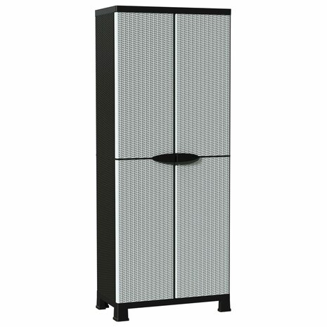 Opbergkast 68x39x171,5 cm rattan ontwerp 2
