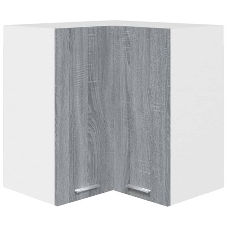 Hanghoekkast 57x57x60 cm bewerkt hout grijs sonoma eikenkleurig 2