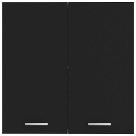 Hangkast 60x31x60 cm bewerkt hout zwart 6