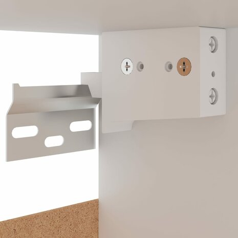 Hangkast 60x31x40 cm bewerkt hout bruin eikenkleur 8
