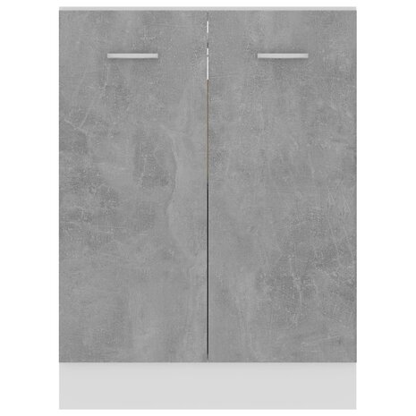 Onderkast 60x46x81,5 cm bewerkt hout betongrijs 6