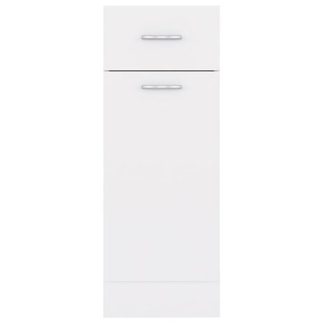 Onderkast met lade 30x46x81,5 cm bewerkt hout wit 7