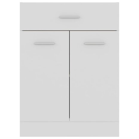 Onderkast met lade 60x46x81,5 cm bewerkt hout wit 5
