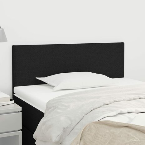 Hoofdbord 90x5x78/88 cm stof zwart 1