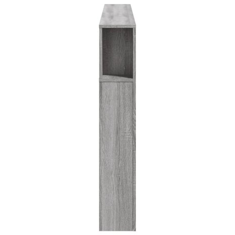 Hoofdeinde met LED 180x18,5x103,5 cm bewerkt hout grijs sonoma 7